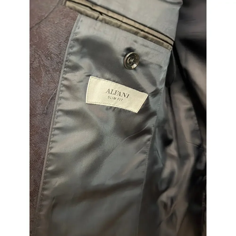 Alfani floral blue dinner jacket size 38 S